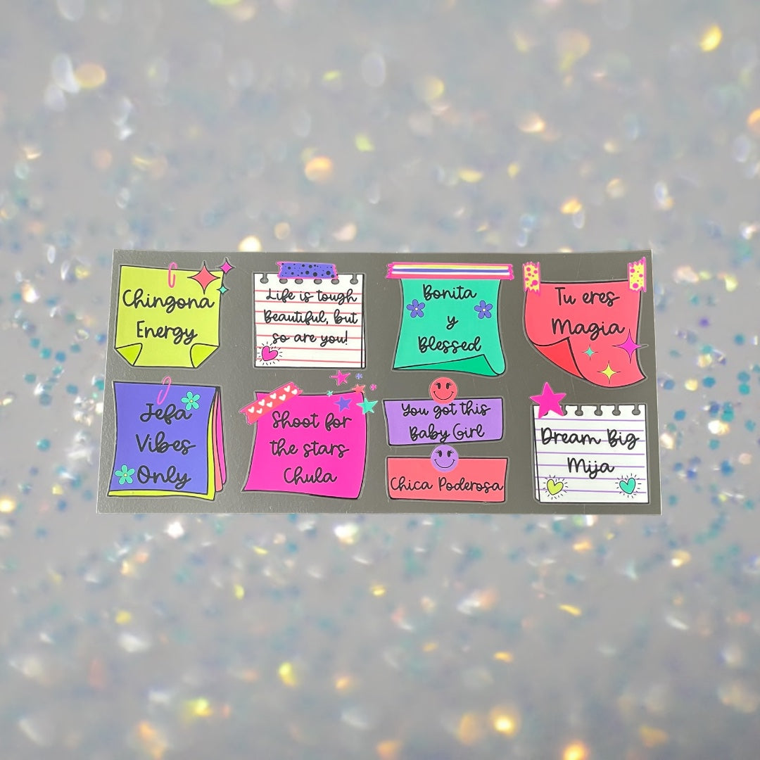 Mexican Affirmations-16oz UV DTF Double Sided Cup Wrap