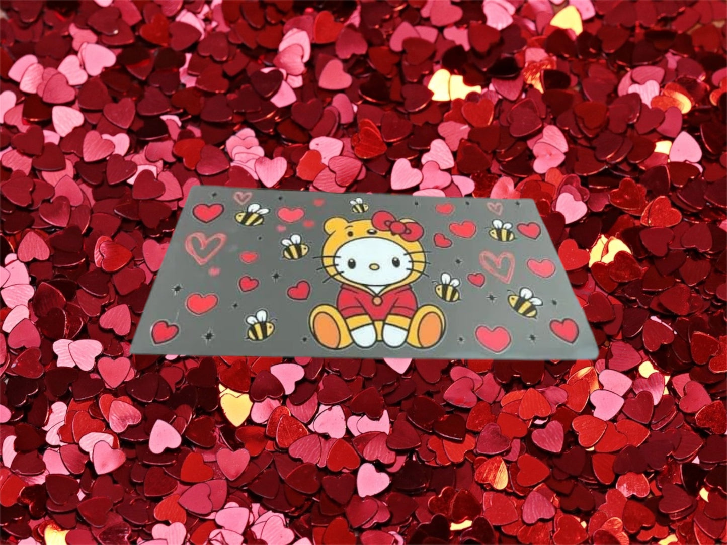 Valentines Day Kitty Bear-Holiday 16oz UV DTF Double Sided Cup Wrap