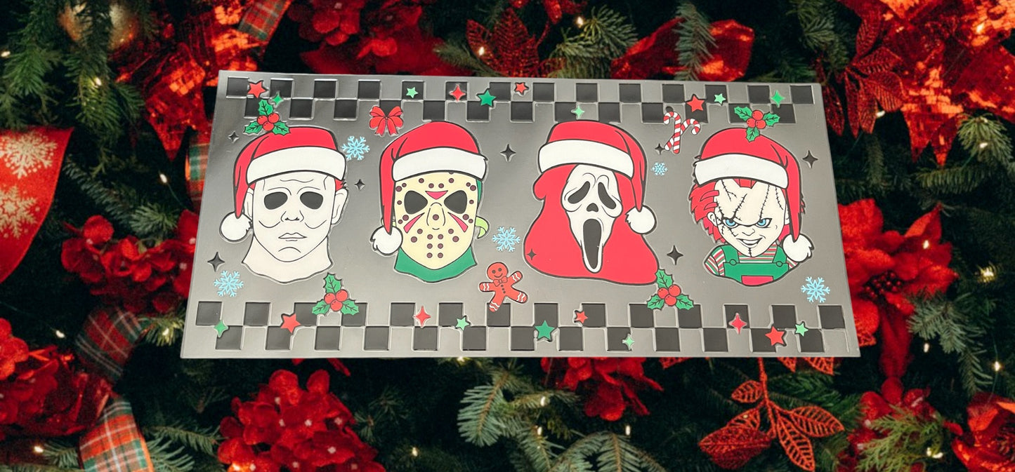 Christmas Horror-Holiday 16oz UV DTF Double Sided Cup Wrap