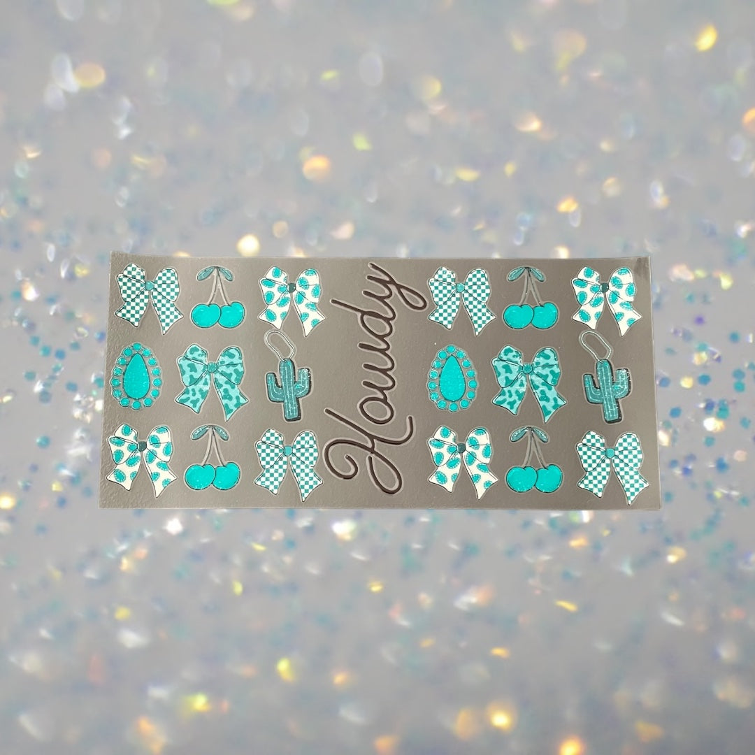 Howdy-16oz UV DTF Double Sided Cup Wrap