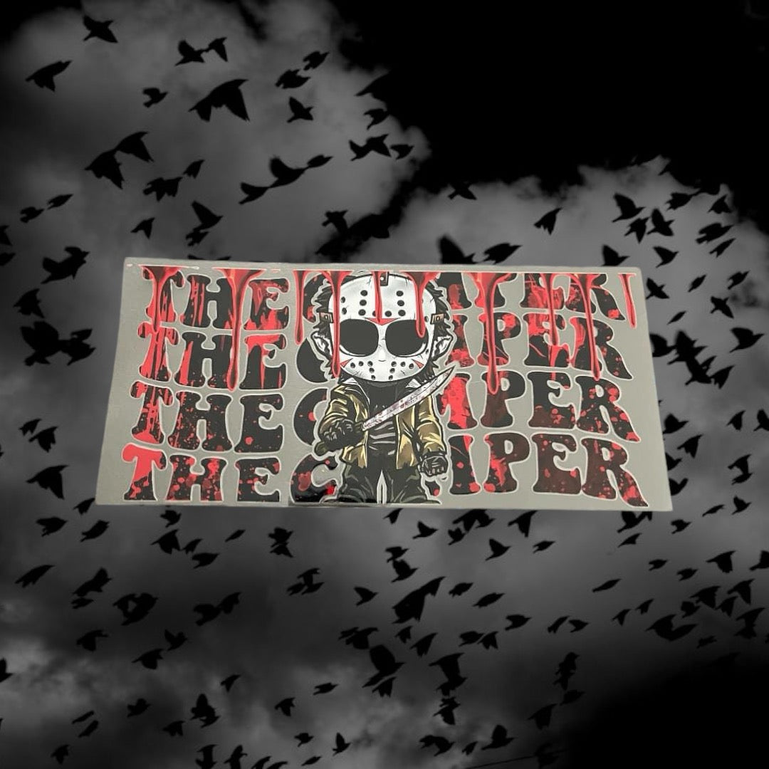 Halloween The Camper-Holiday 16oz UV DTF Double Sided Cup Wrap