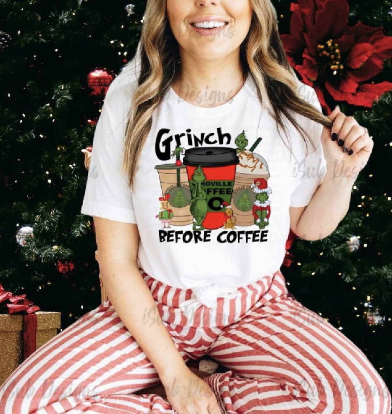 Christmas Grinch before Coffee T-Shirt