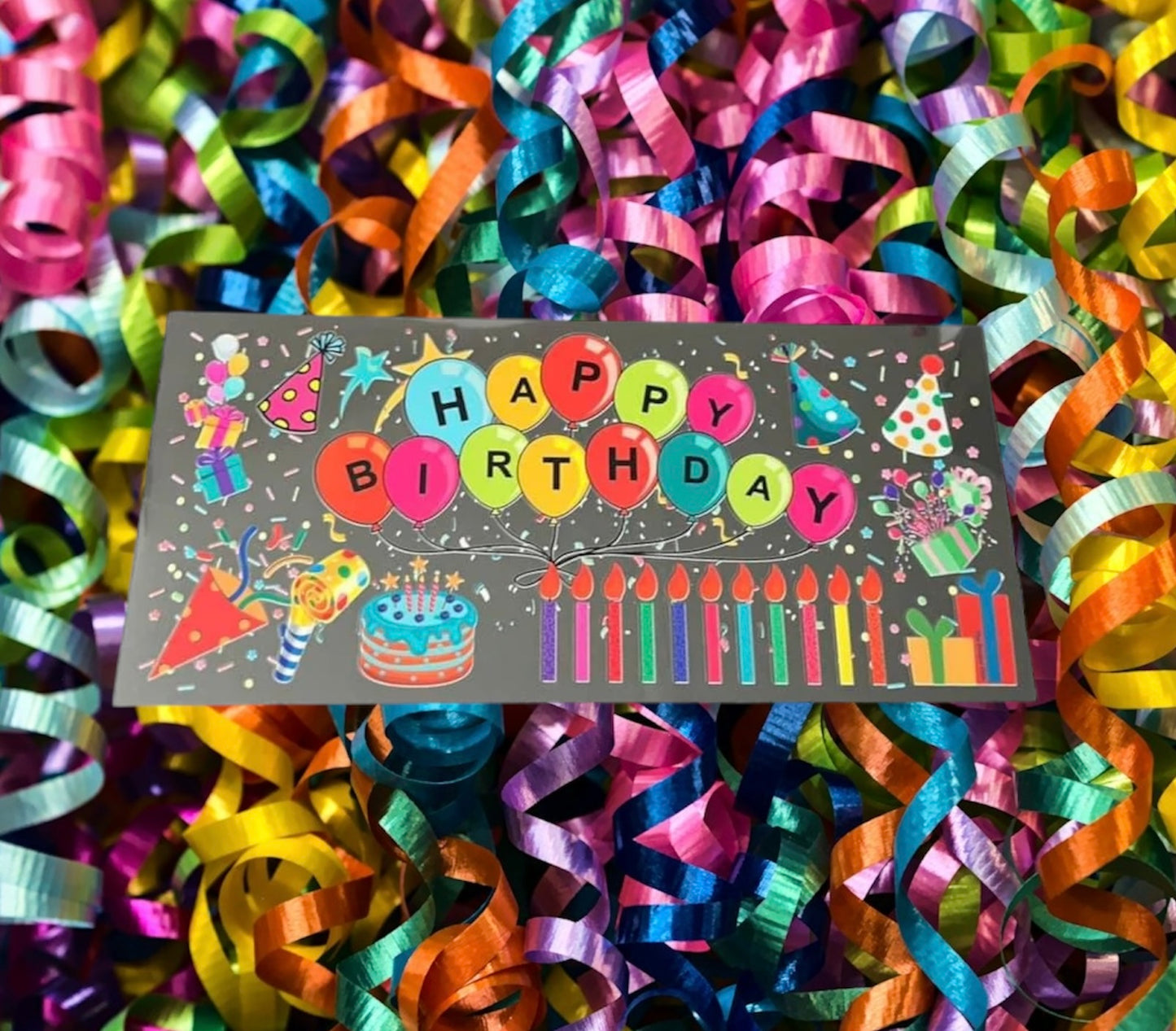 Happy Birthday-16oz UV DTF Double Sided Cup Wrap