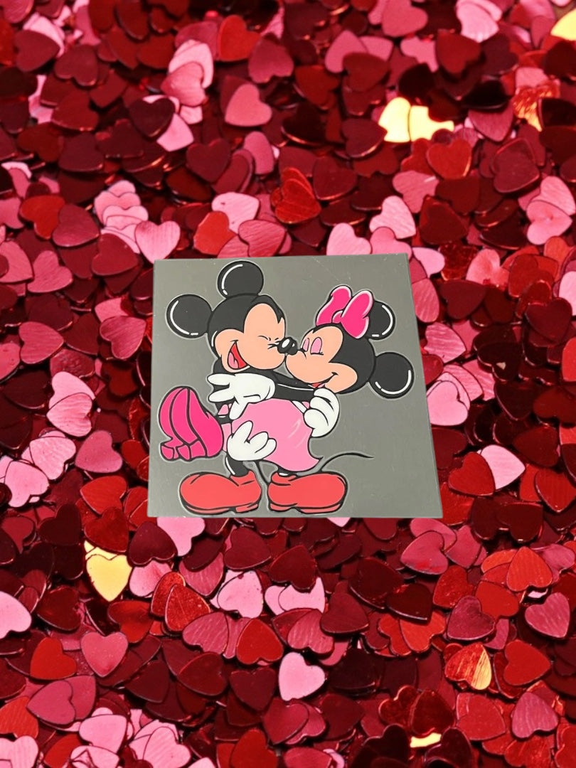 Valentines Day Mouse Love-Holiday UV DTF Double Sided 4" Decal