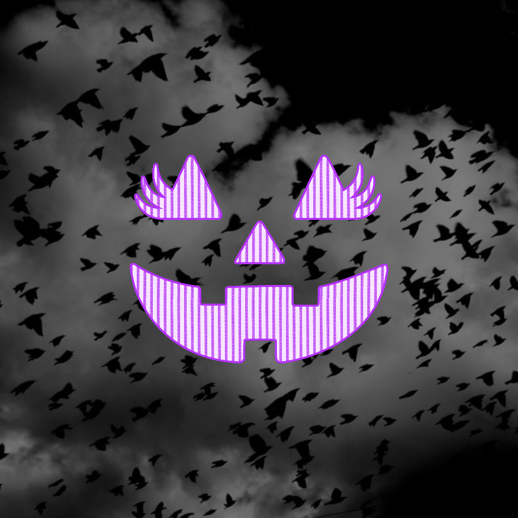 Halloween Pumpkin Face - Holiday DTF Transfer