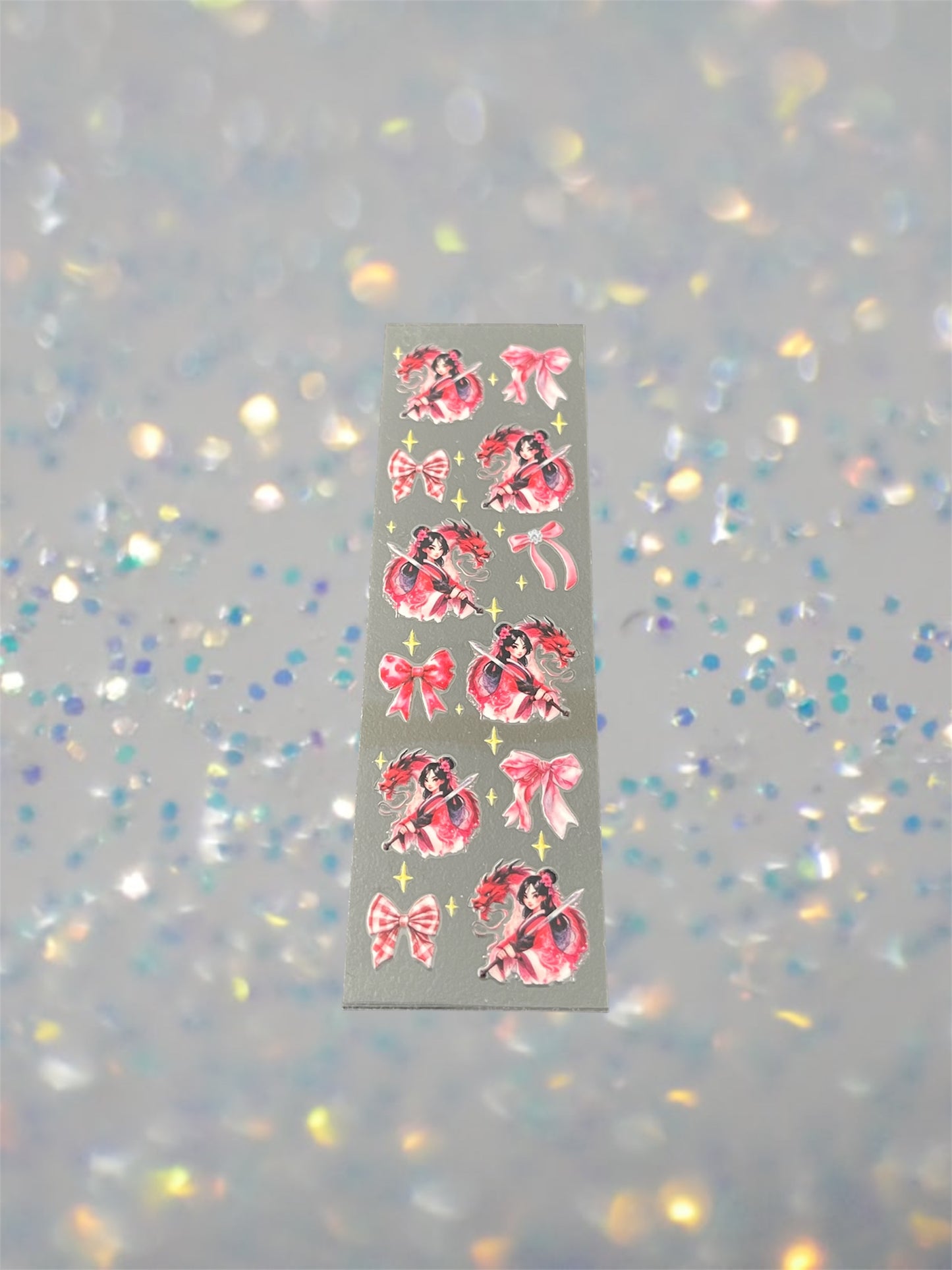 Ping w/Bows-UV DTF Pen Wrap