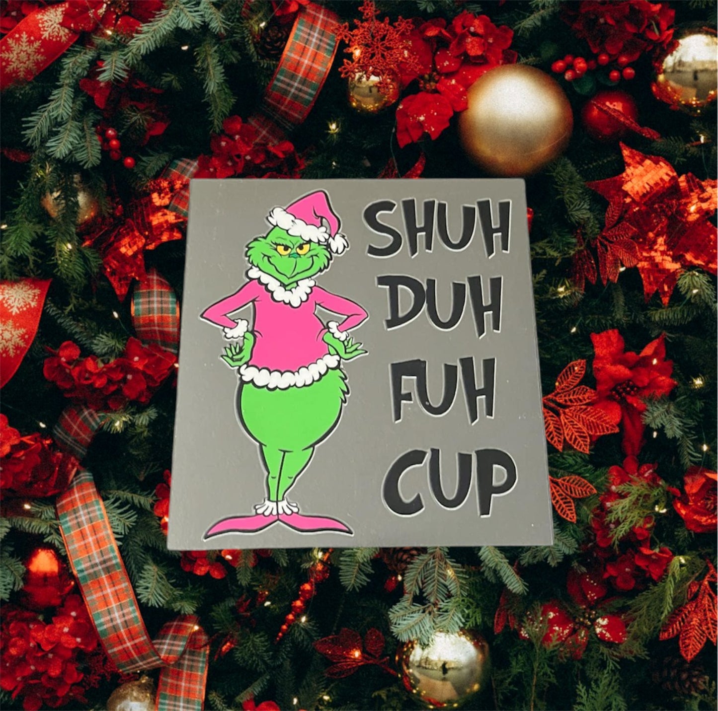 Christmas Shuh Duh-Holiday UV DTF Double Sided 4" Decal