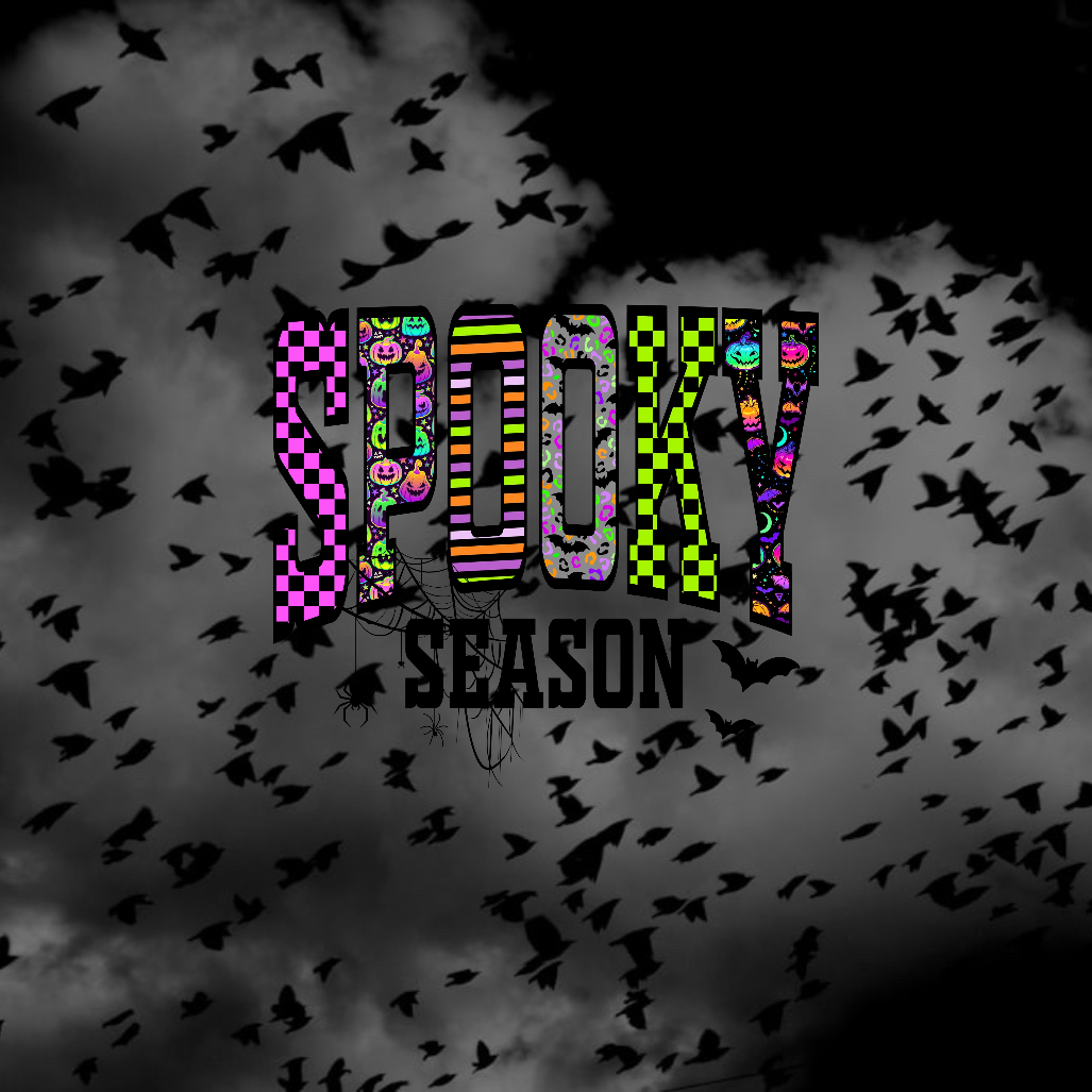 Halloween Spooky Season Neon - Holiday DTF Transfer