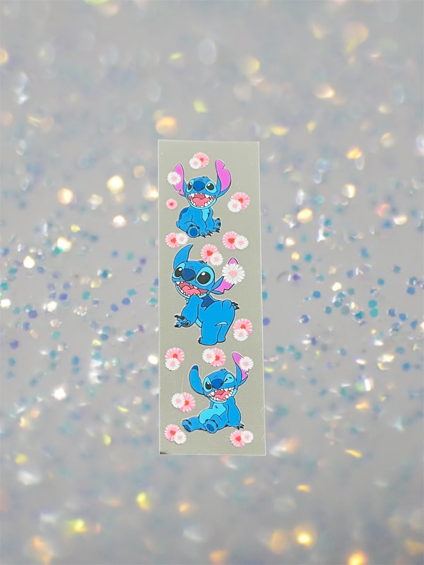 Floral Blue Alien-UV DTF Pen Wrap