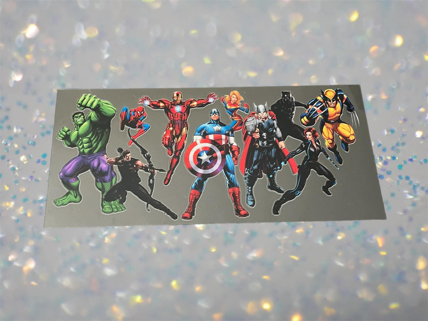Super Hero Friends-16oz UV DTF Double Sided Cup Wrap