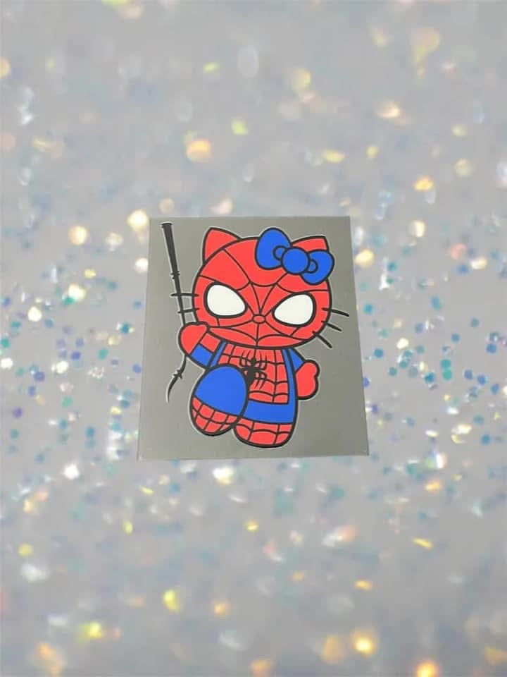 Spider Kitty- UV DTF Double Sided 4" Decal