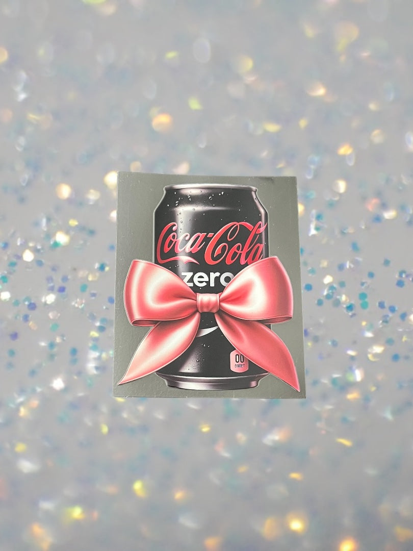 Coke Zero- UV DTF Double Sided 4" Decal
