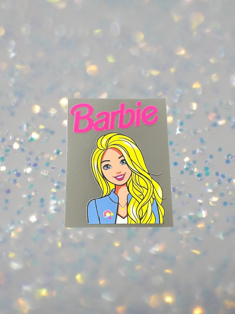 Barbie- UV DTF Double Sided 4" Decal