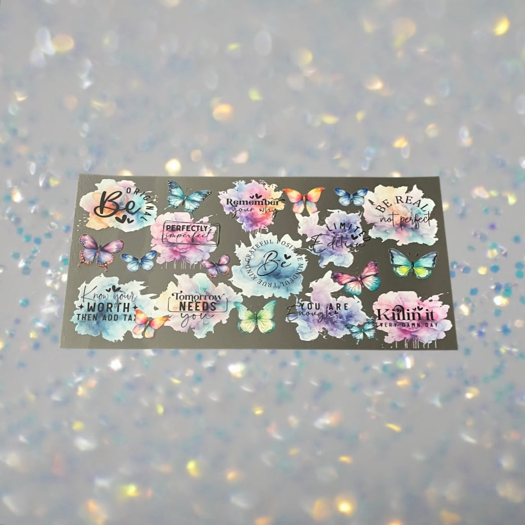 Be You-16oz UV DTF Double Sided Cup Wrap