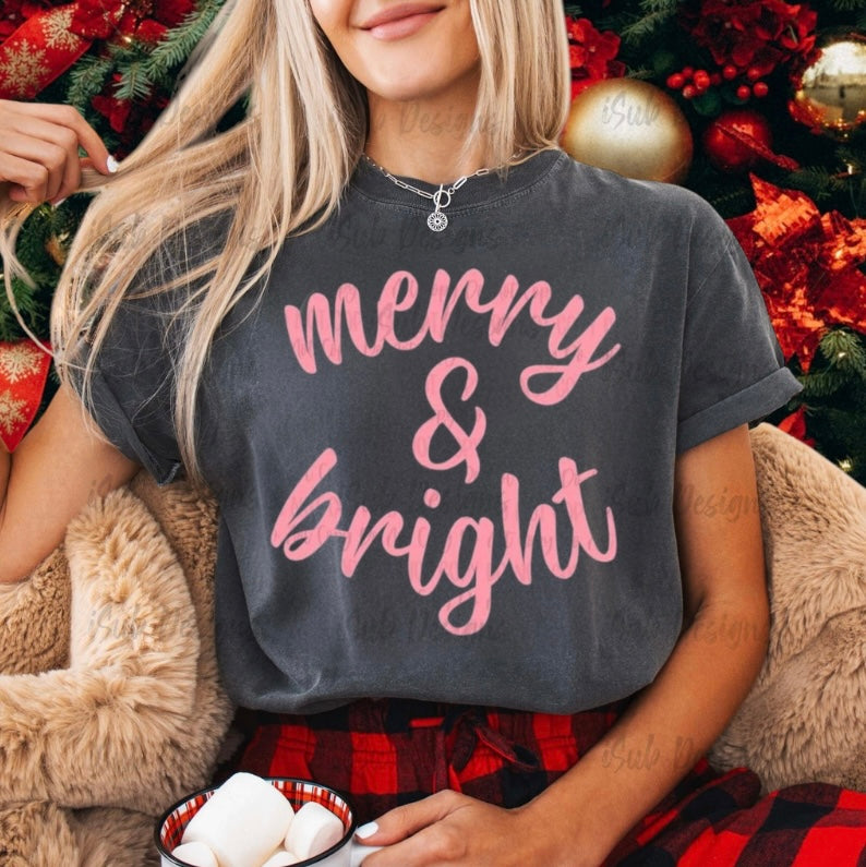 Christmas Merry & Bright T-Shirt