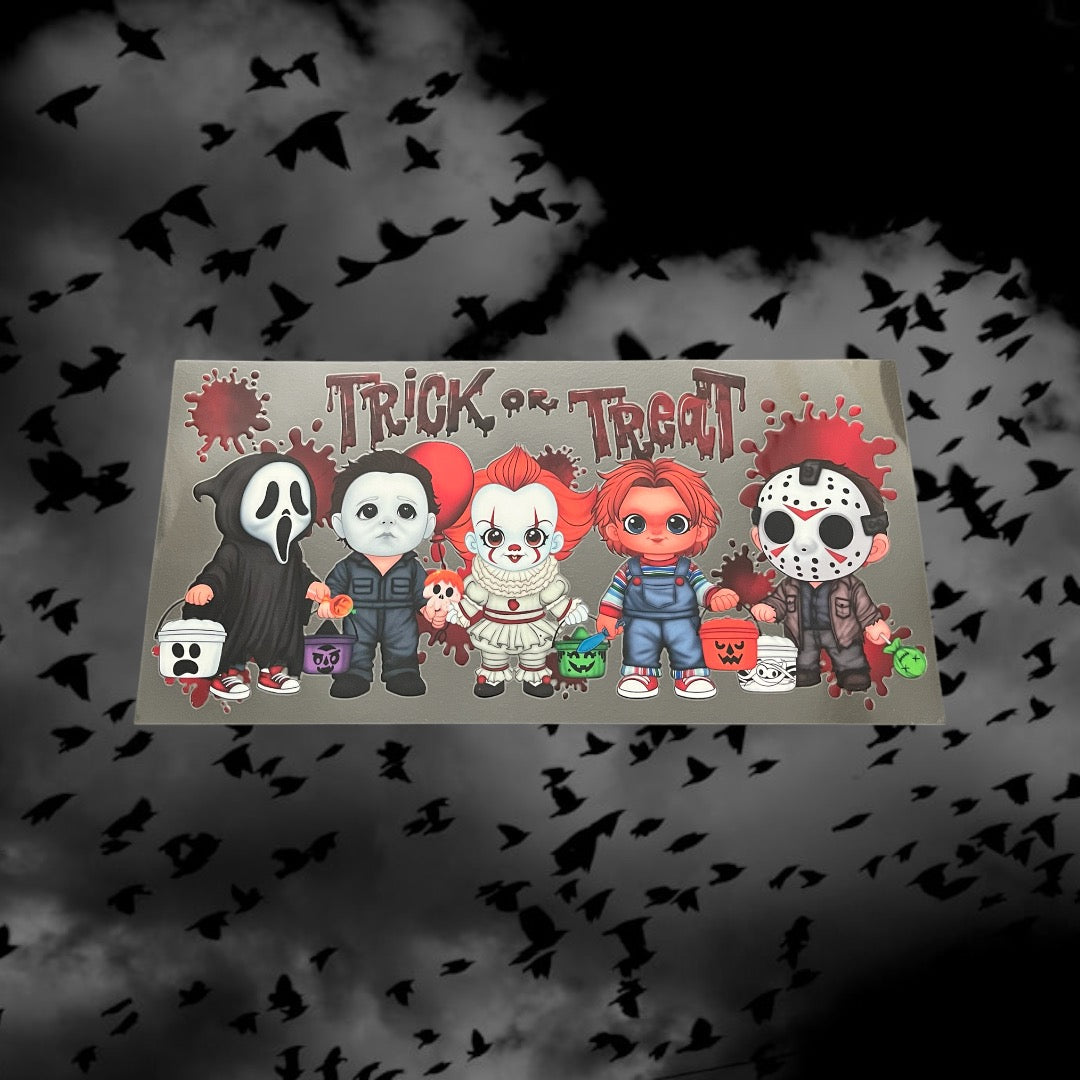 Halloween Horror Trick or Treat-16oz UV DTF Double Sided Cup Wrap