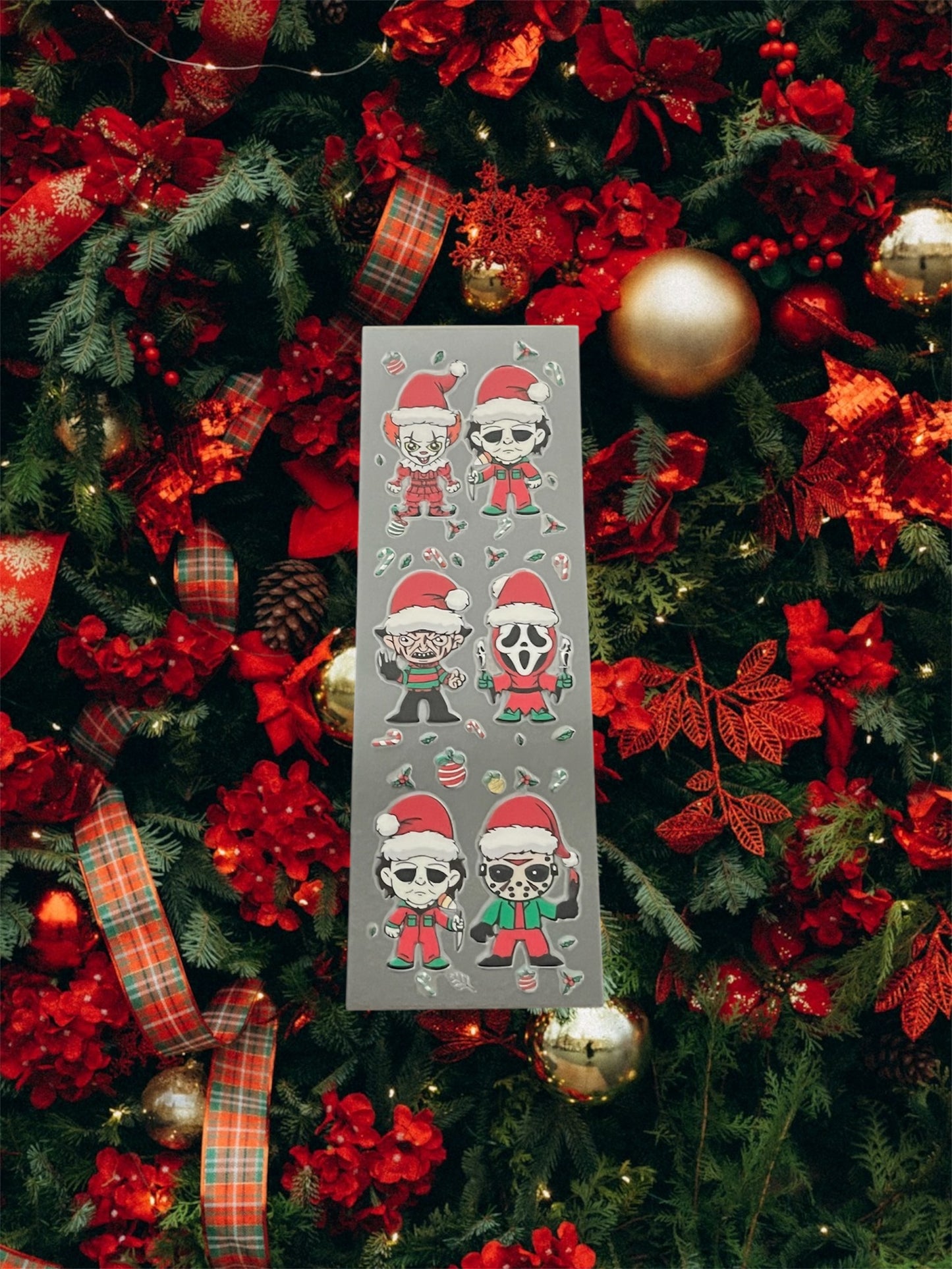 Christmas Horror Friends -Holiday UV DTF Pen Wrap