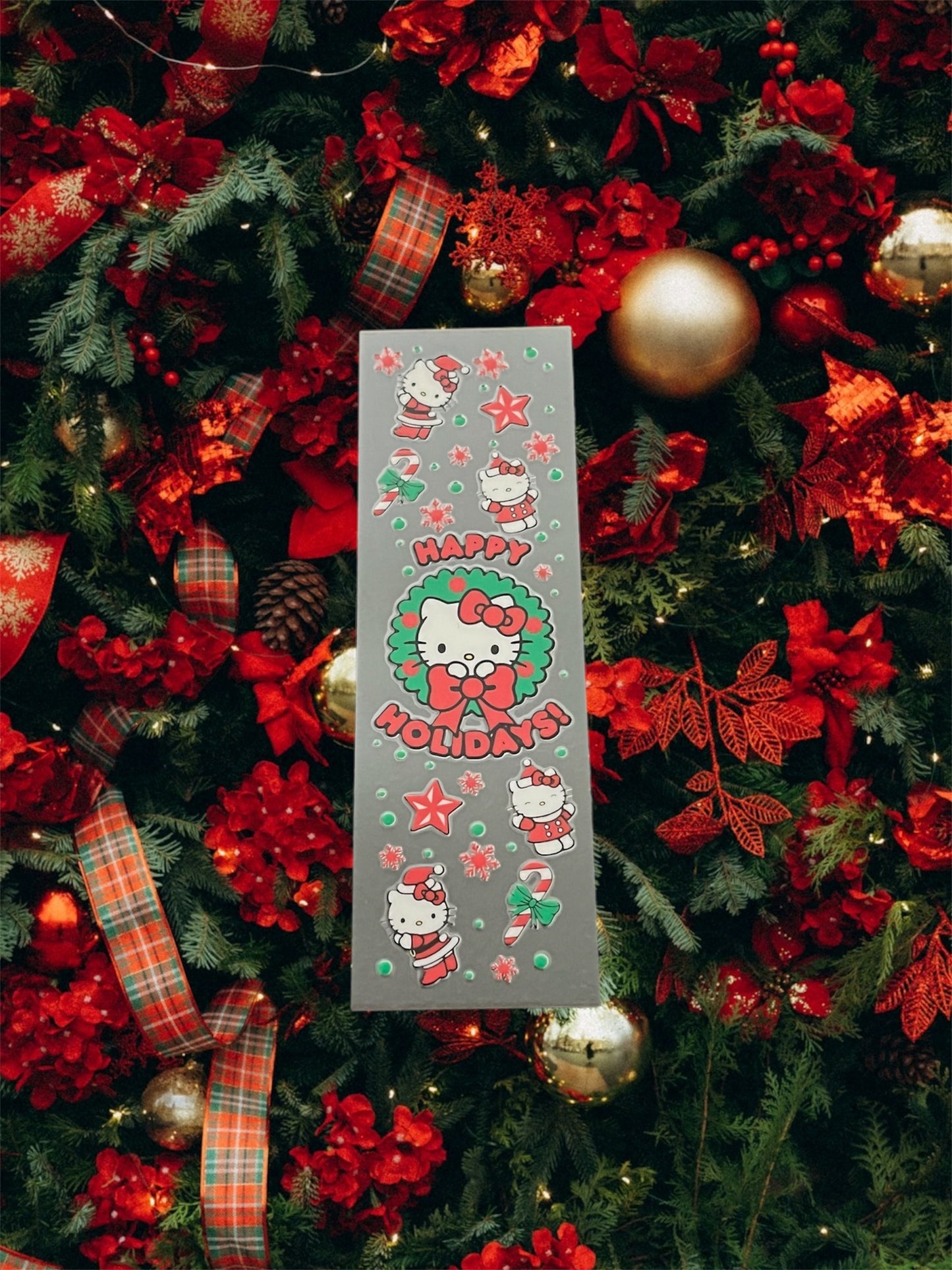 Christmas Kitty Happy Holidays!-Holiday UV DTF Pen Wrap