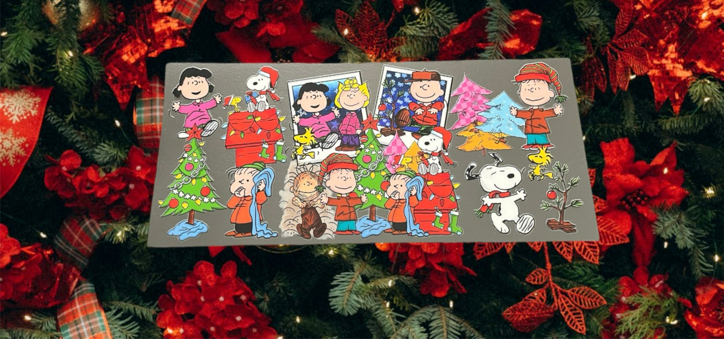 Christmas Charlie & Friends-Holiday 16oz UV DTF Double Sided Cup Wrap