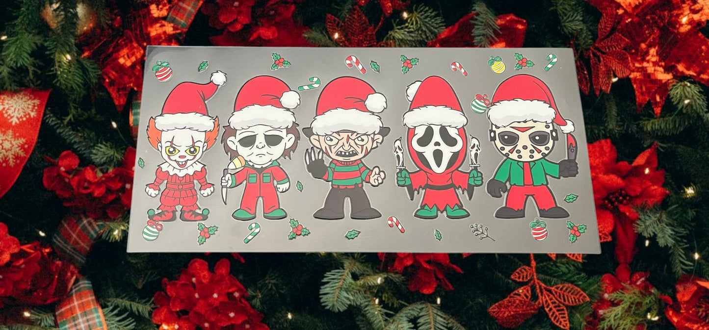 Christmas Horror Bells- Holiday 16oz UV DTF Double Sided Cup Wrap