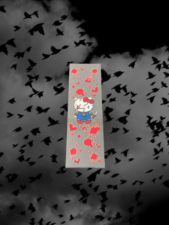Halloween Chucky Kitty-Holiday UV DTF Pen Wrap