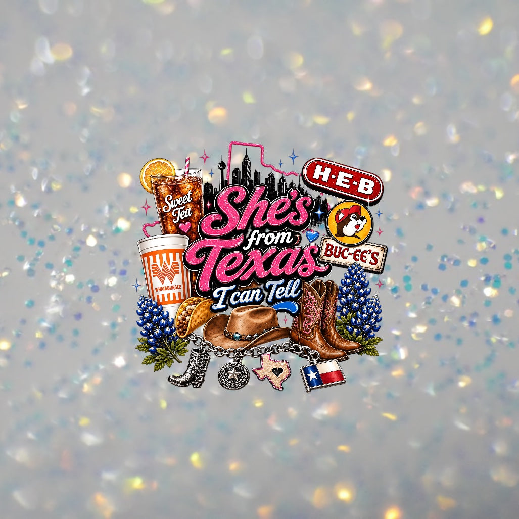 She's from Tx Grand Slam Edition - DTF Transfer