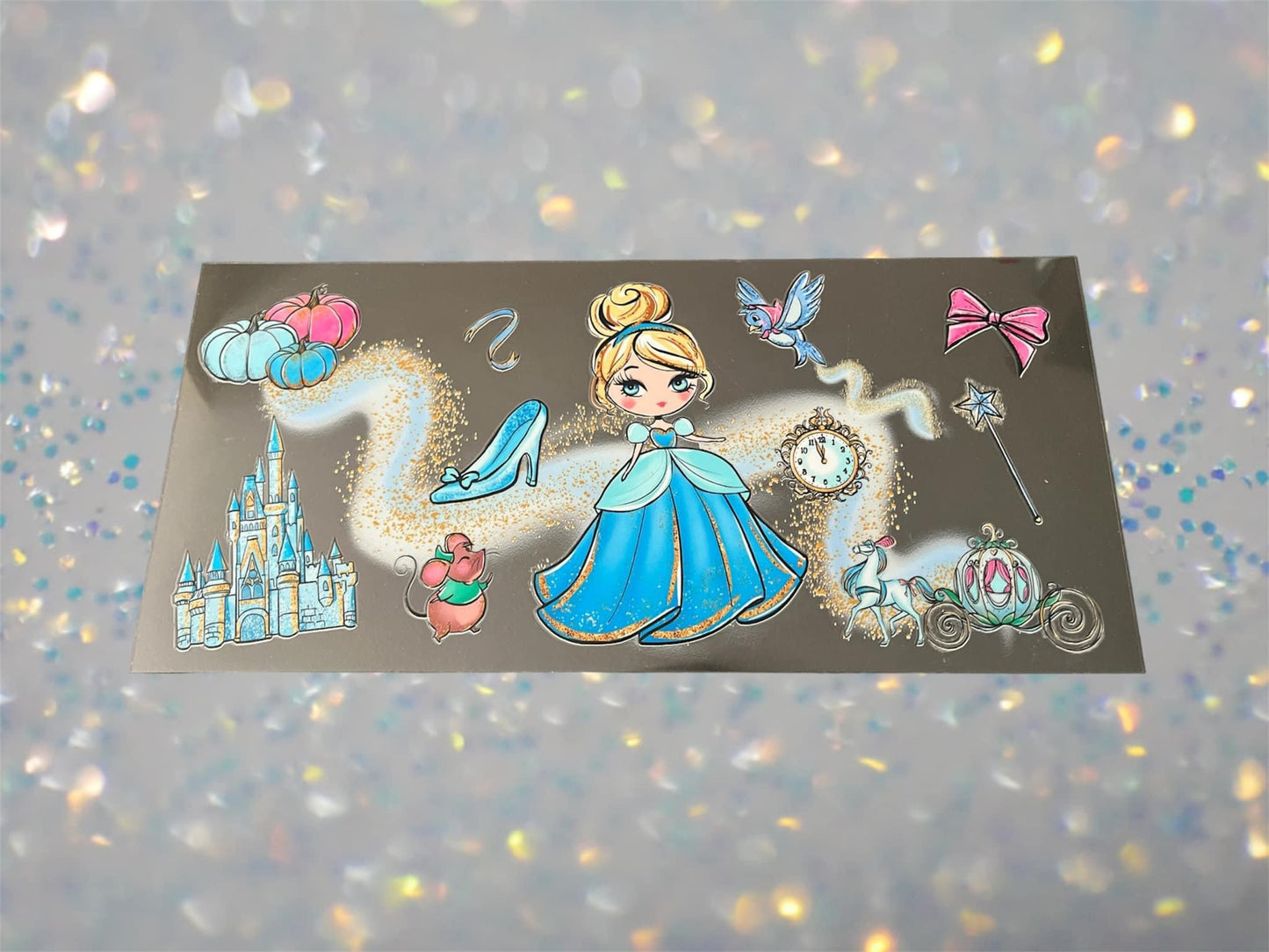 Cinderelly Princess-16oz UV DTF Double Sided Cup Wrap