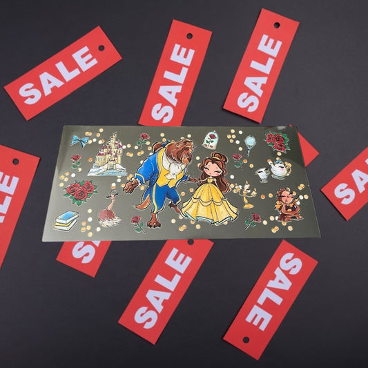 Beast & Princess-CLEARANCE 16oz UV DTF Double Sided Cup Wrap