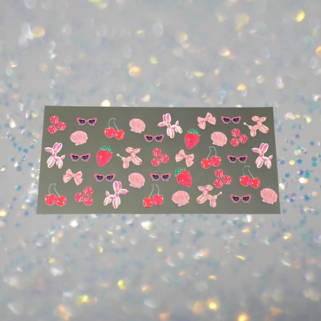 Retro Summer-16oz UV DTF Double Sided Cup Wrap