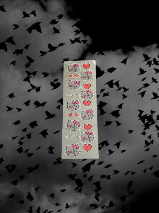 Halloween Stitched Kitty-UV DTF Pen Wrap