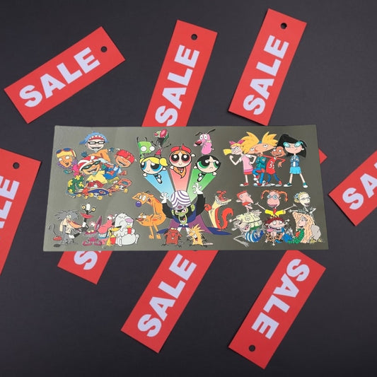 CLEARANCE 90’s Cartoons-16oz UV DTF Double Sided Cup Wrap