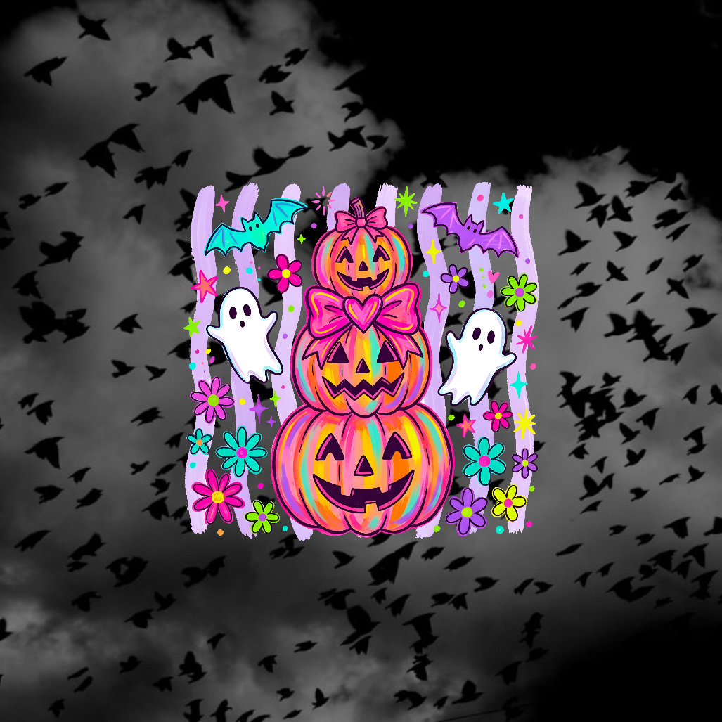 Halloween Coquette Pumpkins - Holiday DTF Transfer