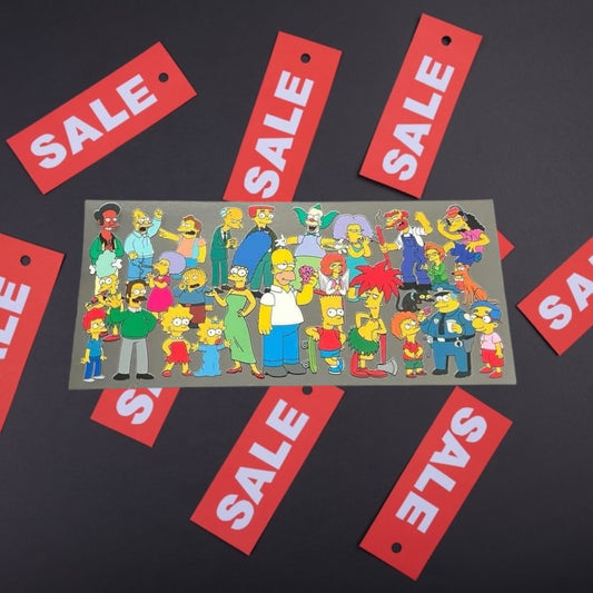 Simpsons-CLEARANCE 16oz UV DTF Double Sided Cup Wrap