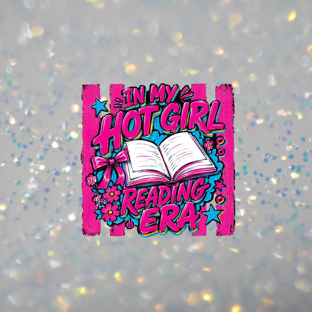 Hot Girl Reading Era-DTF Transfer