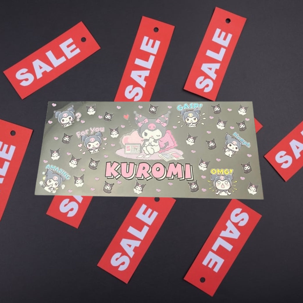 Kuku text -CLEARANCE 16oz UV DTF Double Sided Cup Wrap