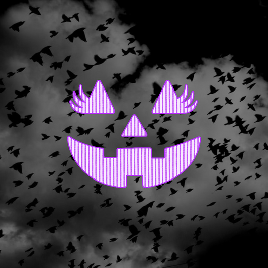 Halloween Pumpkin Face - Holiday DTF Transfer