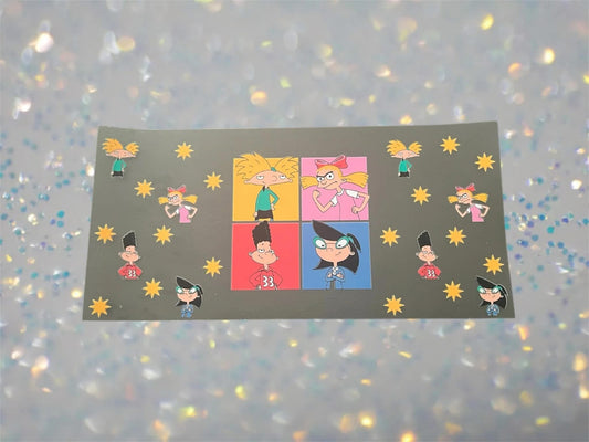 Hey Arnold-16oz UV DTF Double Sided Cup Wrap