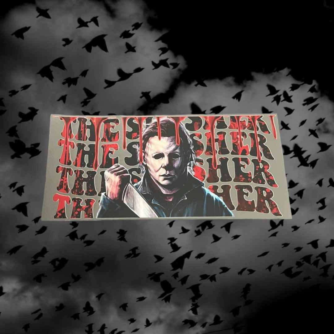 Halloween The Slasher-16oz UV DTF Double Sided Cup Wrap