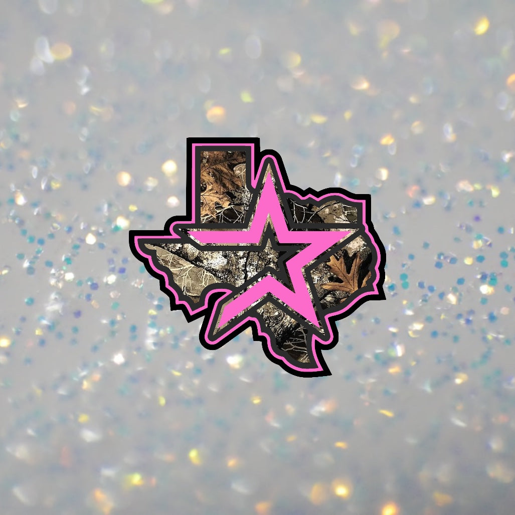 HTX Camo w/Pink- DTF Transfer
