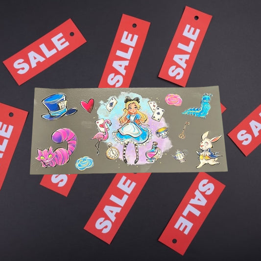 Wonderland Princess-CLEARANCE 16oz UV DTF Double Sided Cup Wrap