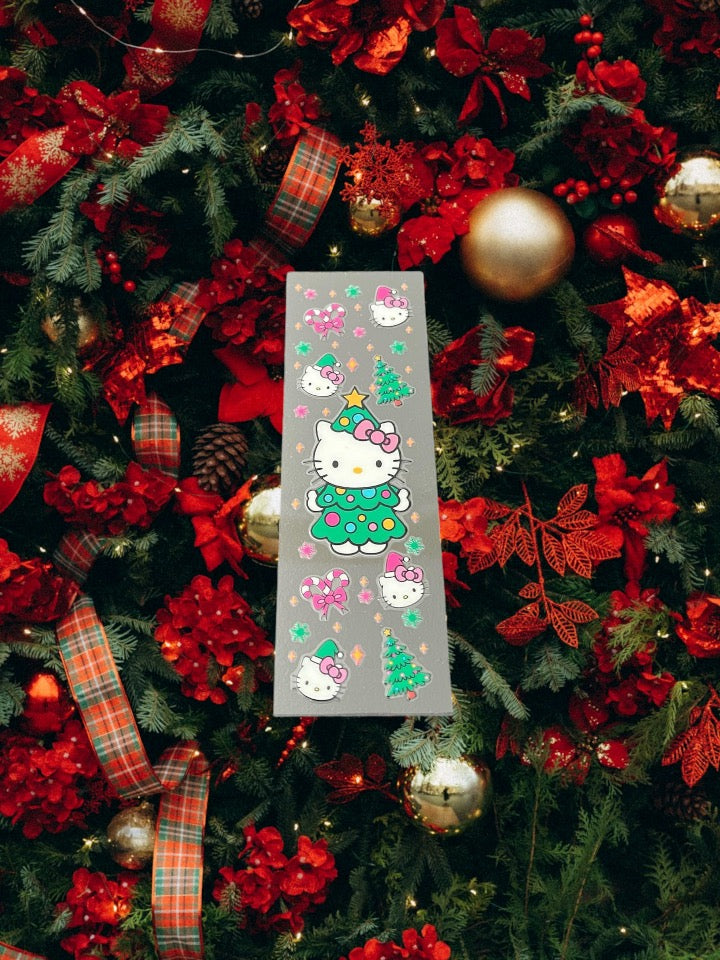 Christmas Kitty Tree-Holiday UV DTF Pen Wrap