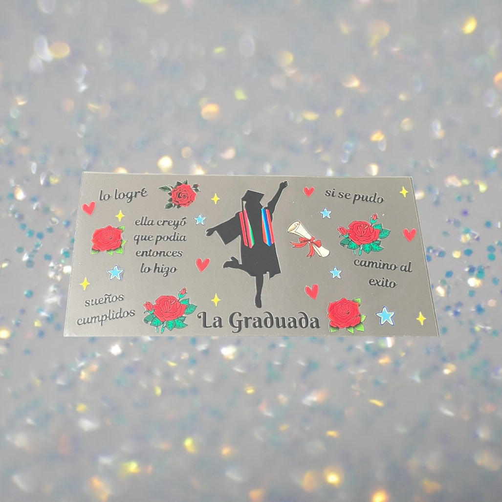 La Graduada-16oz UV DTF Double Sided Cup Wrap