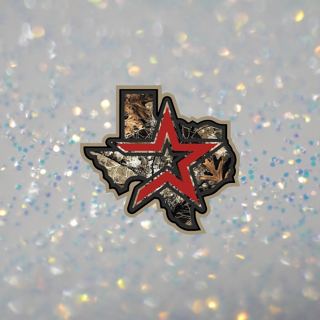 HTX Camo w/Red- DTF Transfer