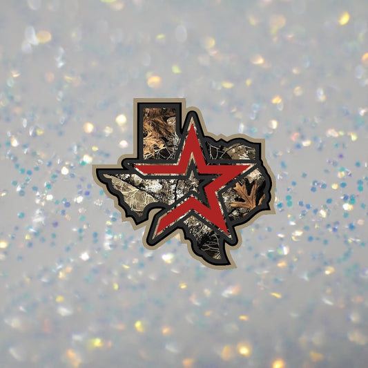 HTX Camo w/Red- DTF Transfer