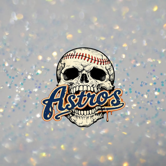Astros Skull- DTF Transfer