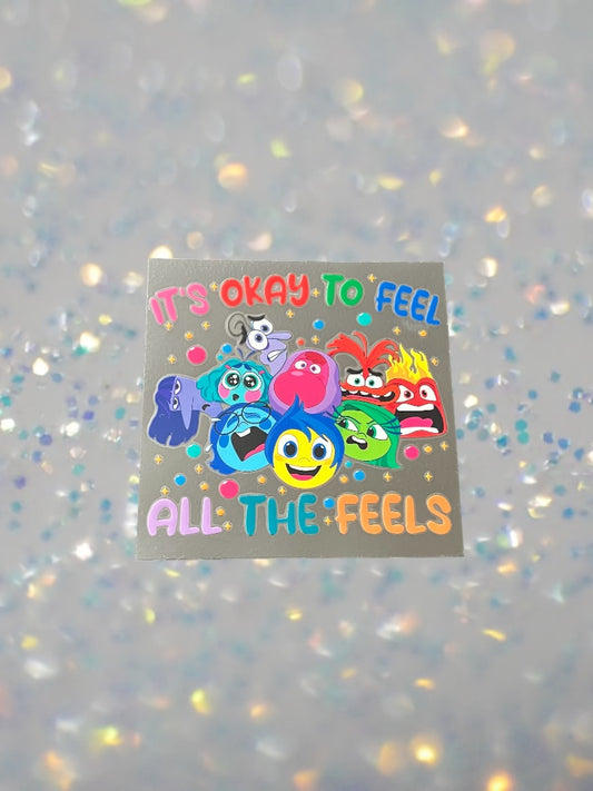 Feelings- UV DTF Double Sided 4" Decal