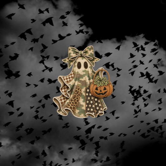 Halloween Patchy Ghost- Holiday DTF Transfer