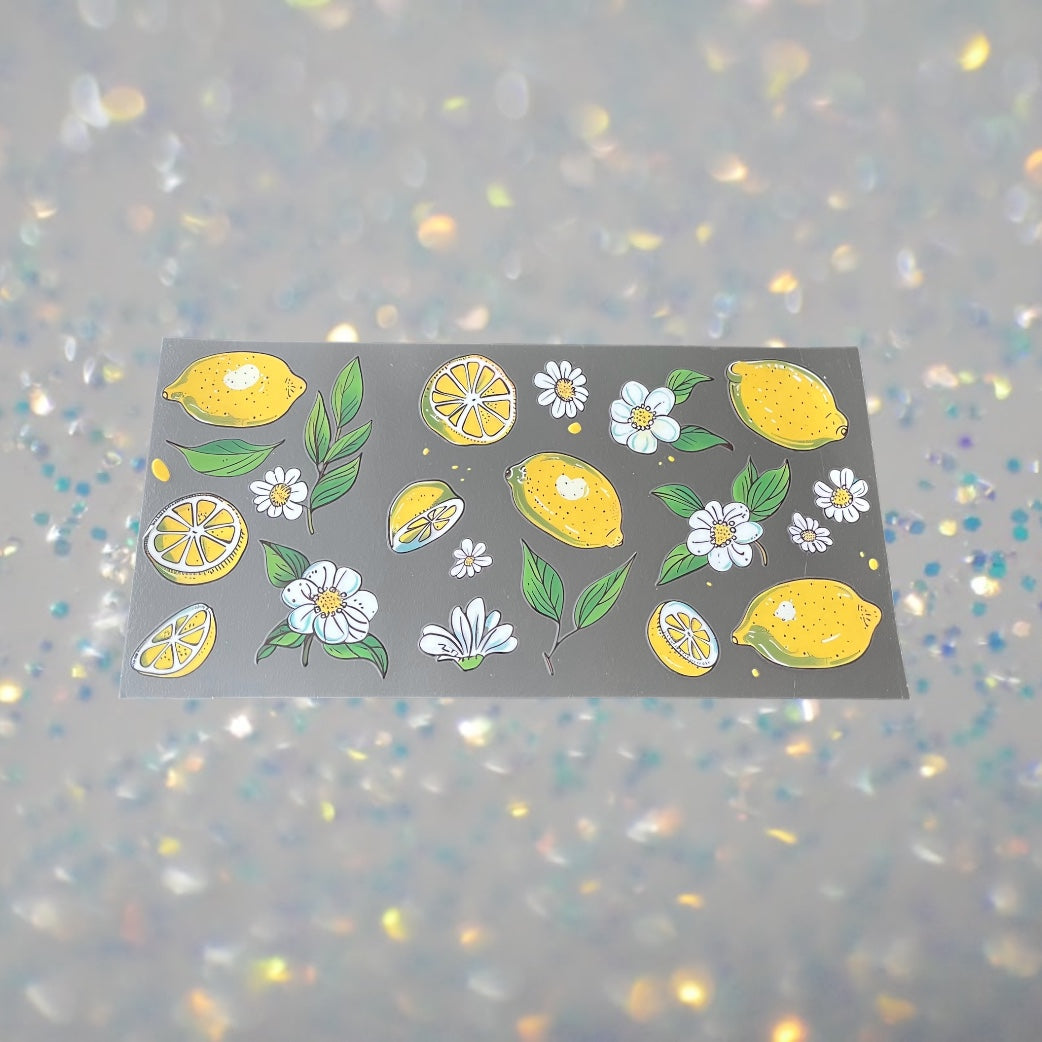 Lemonade-16oz UV DTF Double Sided Cup Wrap