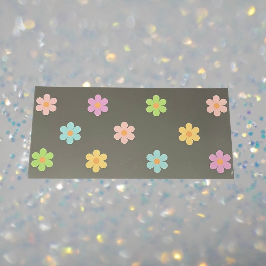 Colorful Daisies-16oz UV DTF Double Sided Cup Wrap