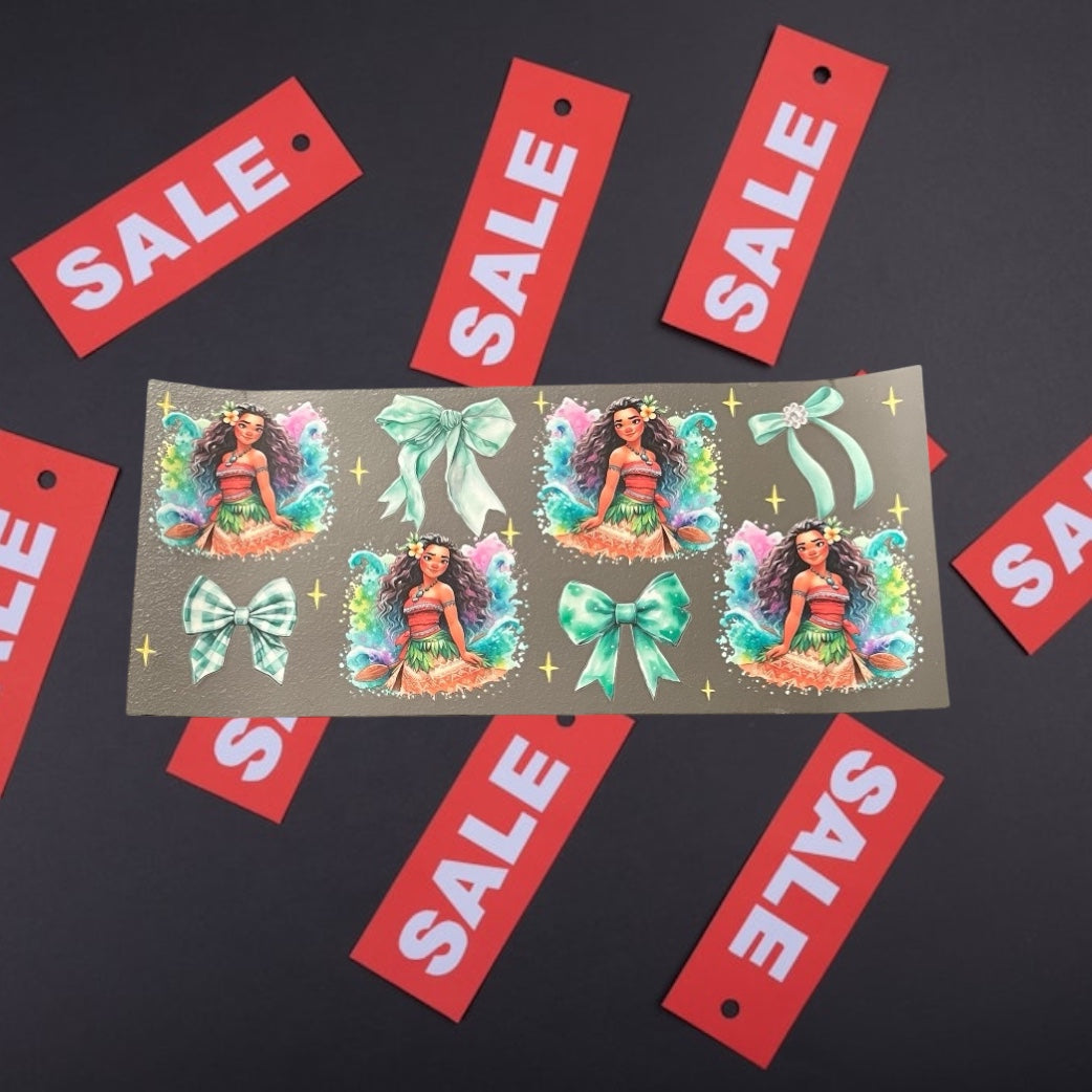 Mo-Ana-CLEARANCE 16oz UV DTF Double Sided Cup Wrap